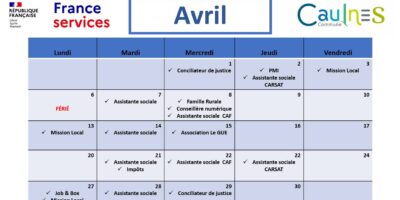 France services – Permanences Avril 2026