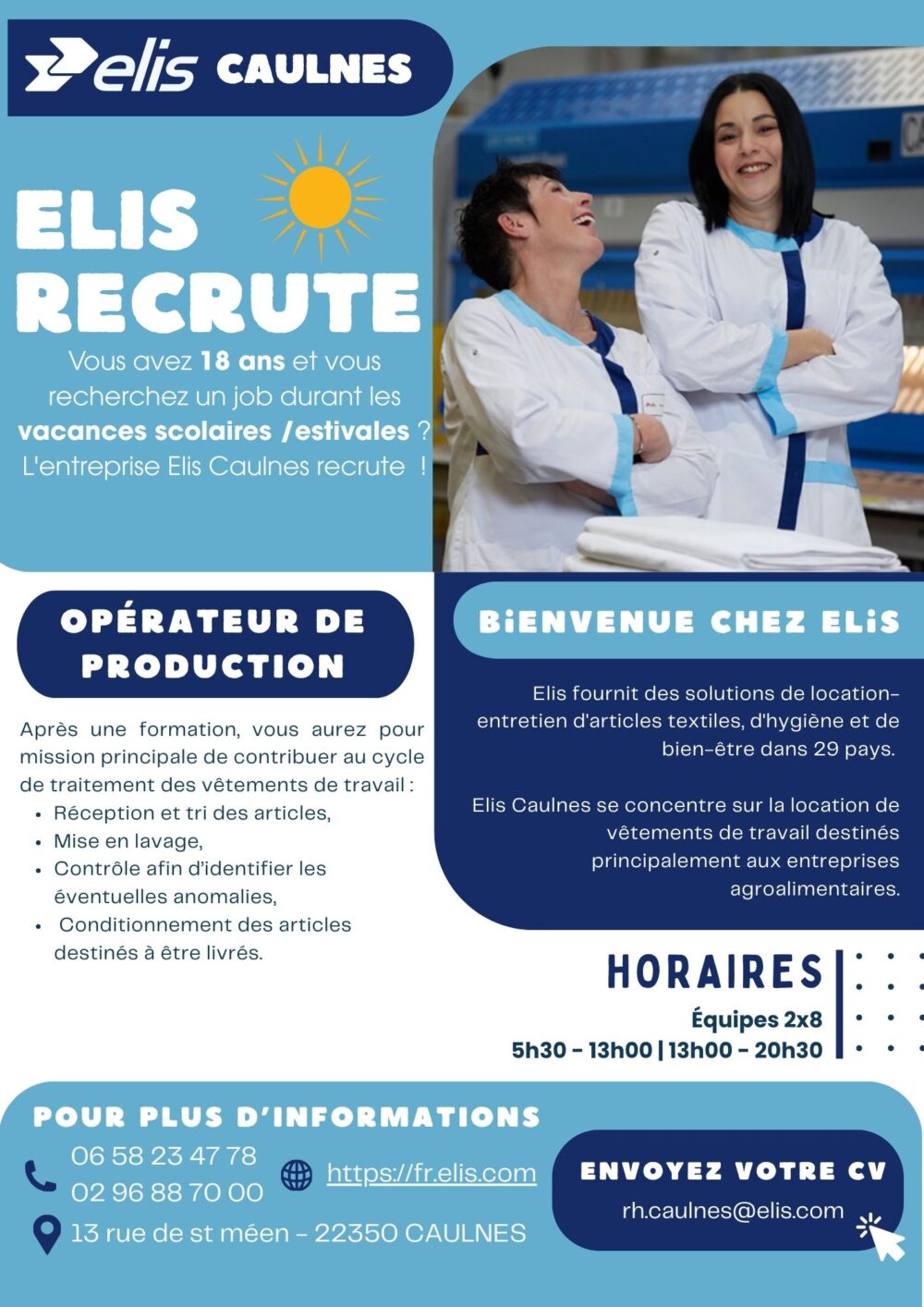 affiche ELIS Recrute - Job étudiants