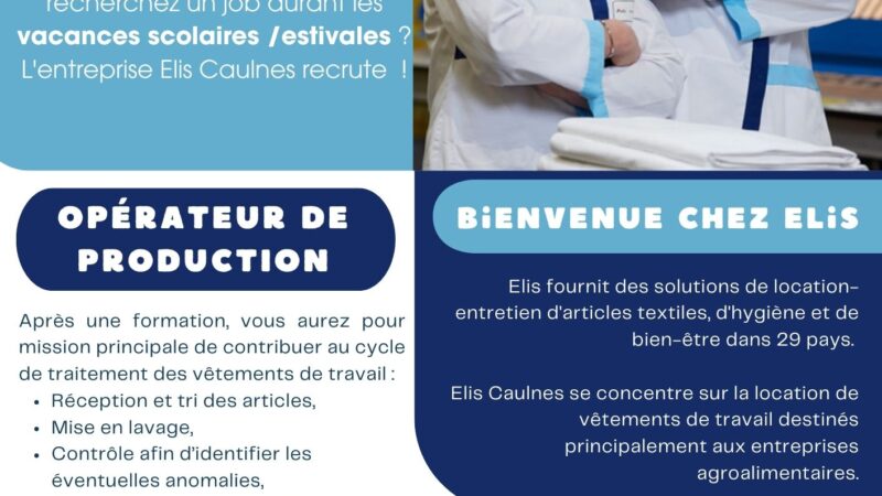 affiche ELIS Recrute - Job étudiants