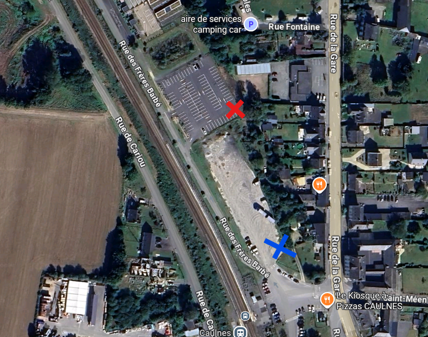 photo vue du ciel déplacement contenair à verre