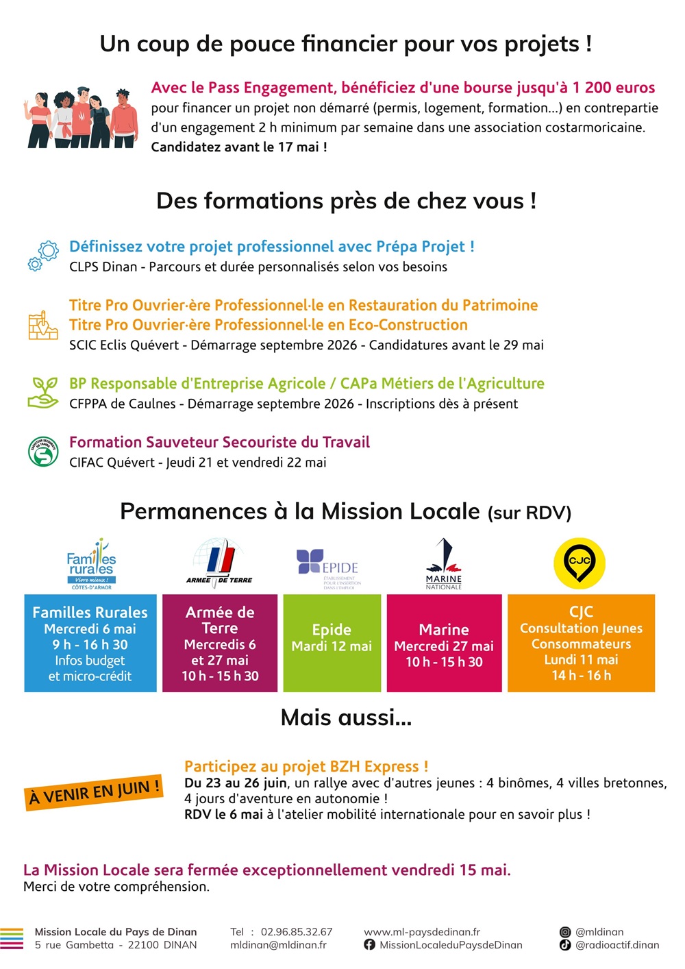 Programme Mission locale 05 Mai 2026 verso