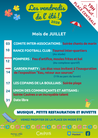 LES VENDREDIS DE l'ETE 2026 Caulnes