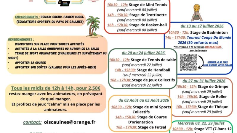 activité été 2026 cap sport ois caulnes (1)
