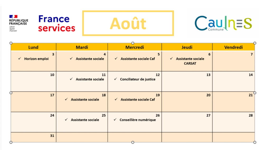permanences août 2026 france services
