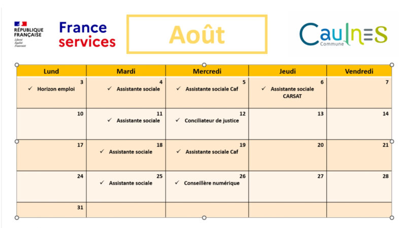 permanences août 2026 france services