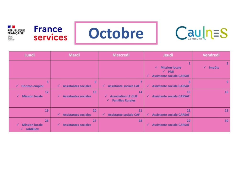 permanences france services caulnes octobre 2026