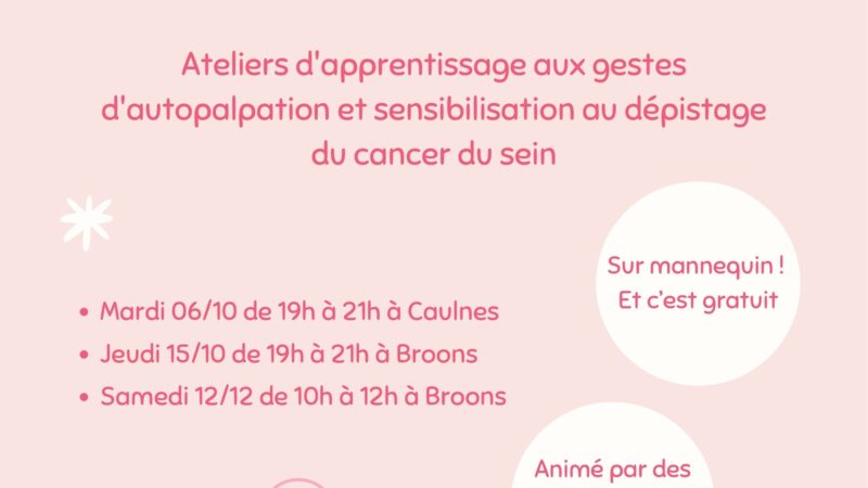 Affiche octobre rose 2026 caulnes et broons