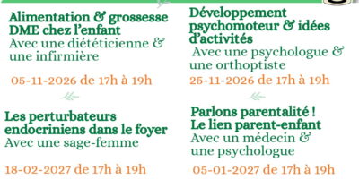 Ateliers parentalité – Gratuit