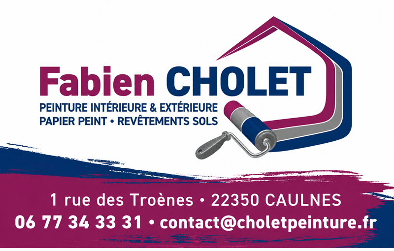 Carte professionnelle de peintre Fabien Cholet Caulnes (1)